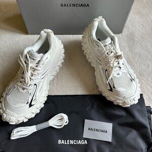 BALENCIAGA DEFENDER BOUNCER SNEAKERS Eggshell/Black Size 42 EUR | 9 US